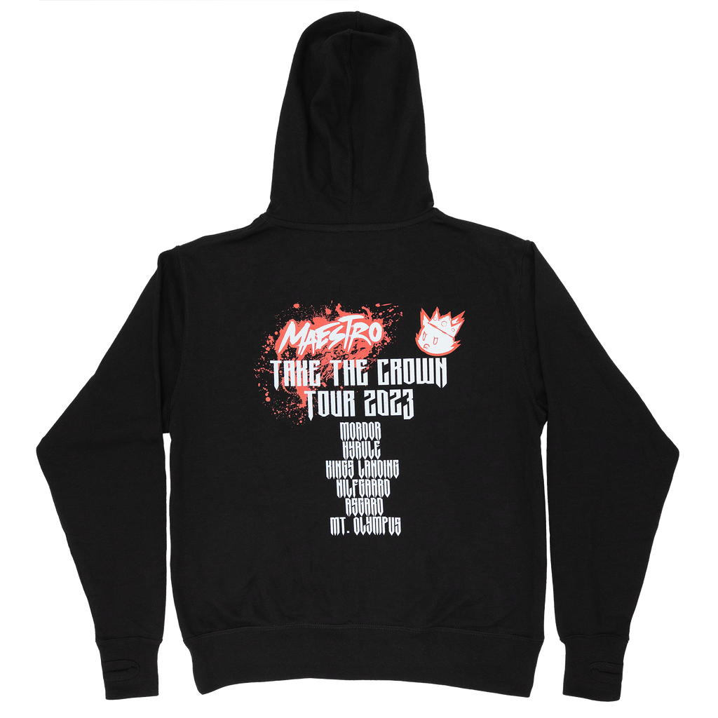 Throwback Scene Zip Hoodie w/ Thumb Holes