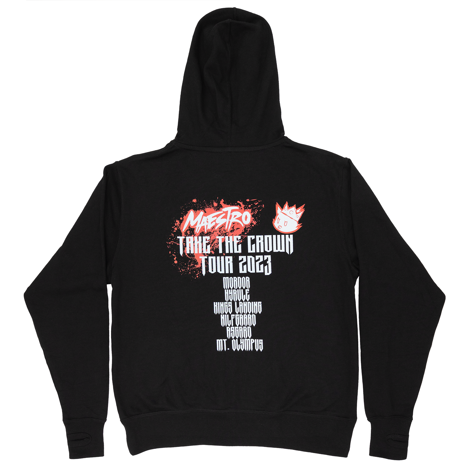 Throwback Scene Zip Hoodie w/ Thumb Holes